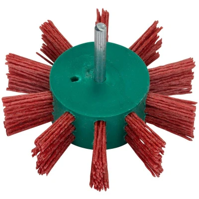 Afbeelding van Bosch Accessories 2609256543 Waaierborstel voor boormachines nylondraad met korund schuurmiddel K80, 100 mm diameter = Schacht Ø 6 1 stuk(s)