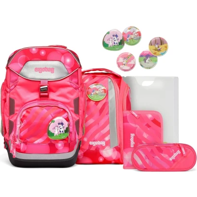 Afbeelding van Ergobag PACK set 6TLG INKL Schooltas voor kinderen, Maat: One Size, Kuntbärbuntes einhorn
