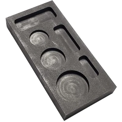 Afbeelding van LLF Grafiet Casting Ingot Mold Metal Refining Scrap Bar Coin Combo Crucible 6 in 1