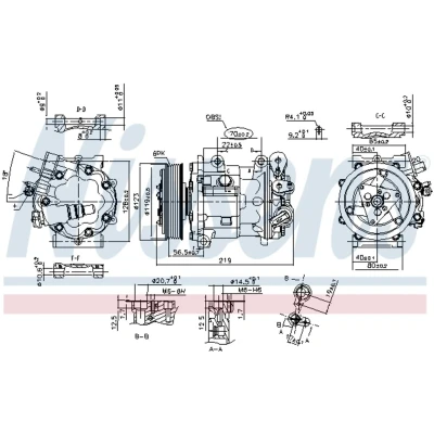 Afbeelding van Nissens Airco compressor 89362
