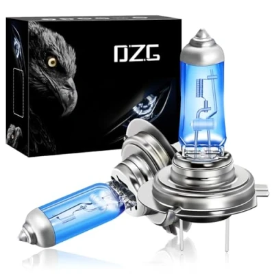 Afbeelding van DZG H7 Px26d Halogeenlampen 12V 55W Super Heldere Witte Koplamp Lampen 5500K Mistlamp DRL, 2 Stuks