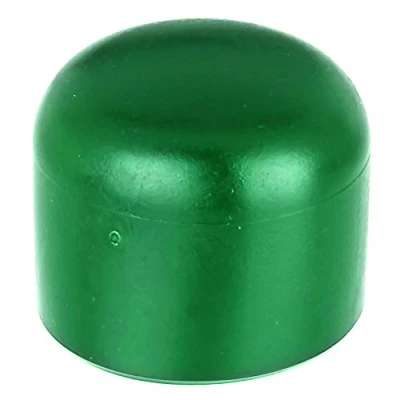 Afbeelding van Alberts 20 x Paaldop voor ronde metalen palen kunststof, groen paal Ø 34 mm