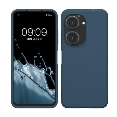 Afbeelding van kwmobile telefoonhoesje geschikt voor ASUS Zenfone 10 / 9 Hoesje smartphone Back cover in marineblauw