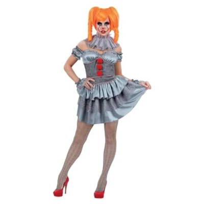 Afbeelding van Smiffy&#039;s Penny The Wise Lady Vrouw Grijs, Zilver Medium Halloween Verkleedkleding