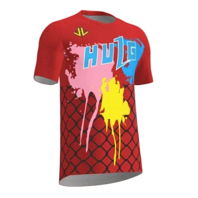 Afbeelding van Fietsshirt, voor heren, T shirt, korte mouwen, jersey, ademend, top, mountainbike, stadsfiets, multisport, fitness, stijl 24, M