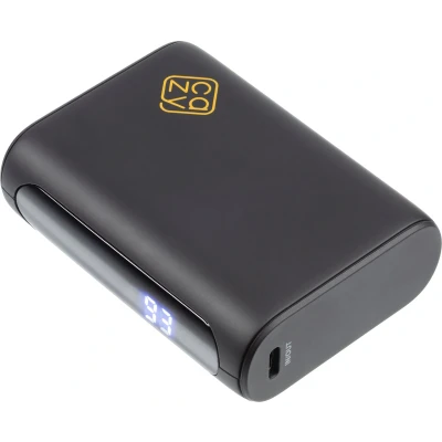 Afbeelding van Cazy Mini Powerbank 10000 mAh USB C &amp; A poort 22.5W Snellaadfunctie Zwart