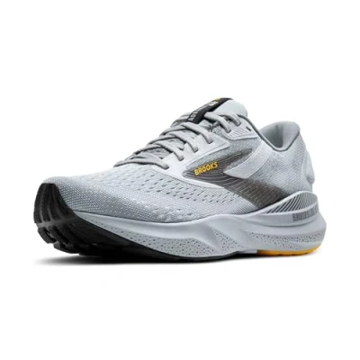 Afbeelding van Brooks Adrenaline GTS 24 Ondersteunende hardloopschoen voor heren, Legering/Wit/Goud Fusion, 44 EU breed