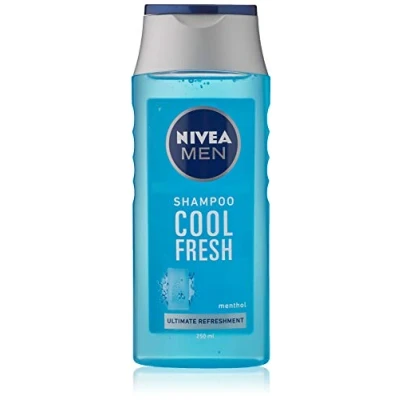 Afbeelding van NIVEA MEN Cool Fresh shampoo 250 ml, dagelijkse voor mannen, koele en verfrissende haarverzorging, menthol geschikt normaal tot vettig haar