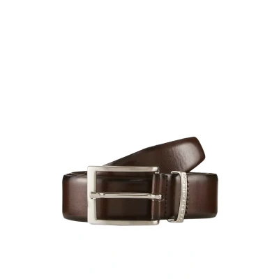Afbeelding van TOM Tailor Riem, Heren, Maat: 85, Brown uni
