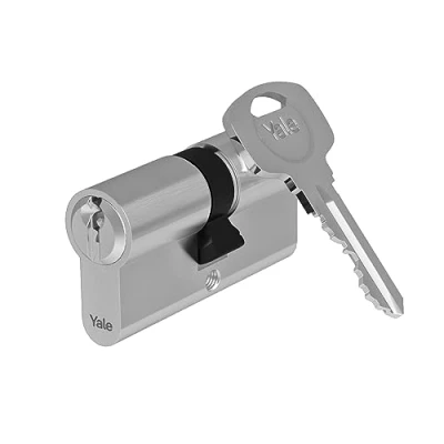 Afbeelding van Yale YC500+ sluitcilinder, 30 x 40 mm, voor buitendeur/ingang, 5 pennen, 3 sleutels, vernikkeld