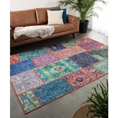 Afbeelding van Patchwork Tapijt/Vloerkleed Fade No.1 Multi 140x200 Cm
