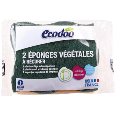 Afbeelding van Ecodoo Scrubspons plantaardig 2 stuks