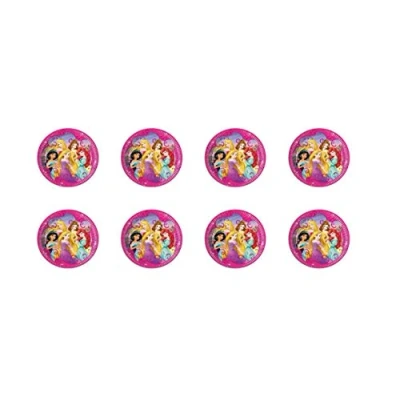 Afbeelding van ALMACENESADAN, 5127 Verjaardagsfeest, verpakking met 8 papieren borden, 19,5 cm, gelicentieerd product (prinsessen 20 cm)
