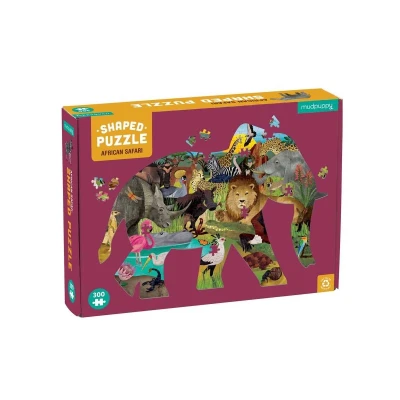 Afbeelding van Mudpuppy Shaped puzzel african safari 300 st.