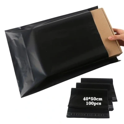 Afbeelding van newlng Vinted Pakket Verpakking 100 stuks Plastic Enveloppen Verzending 40 x 50 cm / 15,7 19,7 inch in Zakje Zwart Zak Verzendpakket Ondoorzichtig/Waterdicht en Vochtbestendig