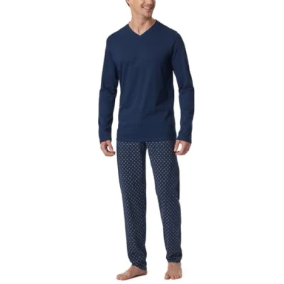 Afbeelding van Schiesser Casual Essentials Pyjama, Heren, Maat: 110, Admiral