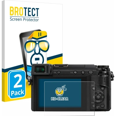 Afbeelding van BROTECT Screenprotector voor Panasonic Lumix DMC GX80 Folie Beschermfolie transparant (2 Stuks)