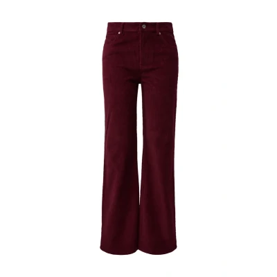 Afbeelding van QS Broek, Dames, Maat: 32x30, Bordeaux