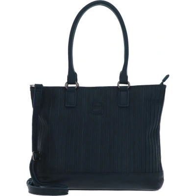 Afbeelding van FREDsBRUDER Leren Schoudertas Vertical City Bag Petrol Blauw