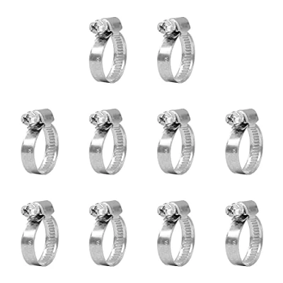 Afbeelding van VARIOSAN Set van 10 slangklemmen 13613, stuks, spanbereik 12 22 mm, bandbreedte 9 W4 (roestvrij staal/V2A)