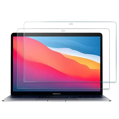 Afbeelding van ProCase 2 Stuks Screen Protector voor MacBook Air 13 inch 2020 2019 2018 / Pro 2017 2016, Ultradun Tempered Gehard Glas Schermbeschermer Beschermfolie Transparant