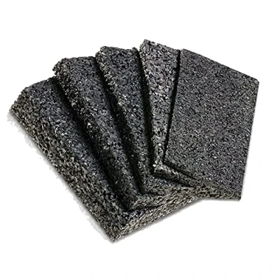 Afbeelding van My Plast Rubberen terraspads voor terras, 100 x 50 8 mm, stuks, rubber, bouwbeschermingsmat dek, veranda, patio, antislip, waterdicht, weerbestendig, afstandhouder houten