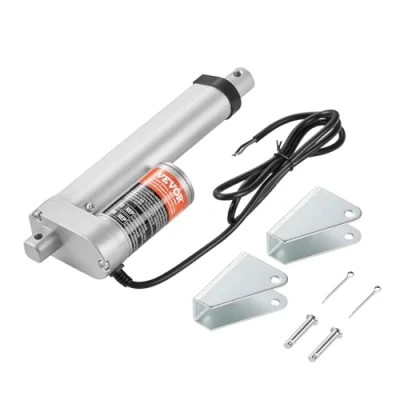 Afbeelding van VEVOR 1500N Lineaire actuator DC 12V Aandrijving IP54 Elektrische motor 100 mm Slaglengte Geluidsniveau ≤ 60 dB deuropener 5 mm/s Rijsnelheid technologie Aanpassing