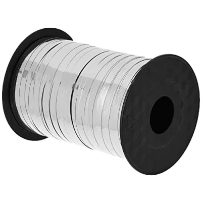 Afbeelding van amscan 991001 metallic zilveren lint feestdecoratie, 230M 1 pc