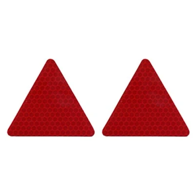 Afbeelding van Quattroerre 1645 Reflecterende stickers met driehoeken, rood, 2 stuks