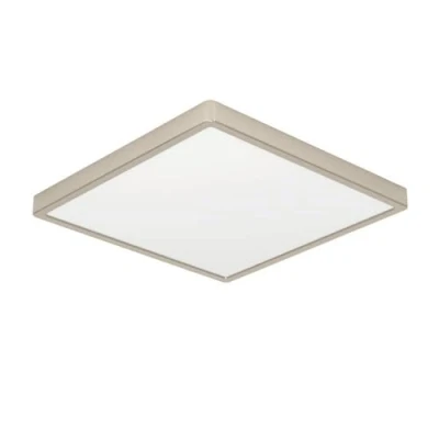 Afbeelding van EGLO LED plafondlamp Fueva 6, vierkante plafonnière, opbouwlamp van metaal in zilver en wit kunststof, plafondverlichting warm koud wit, lamp plafond 39x39 cm