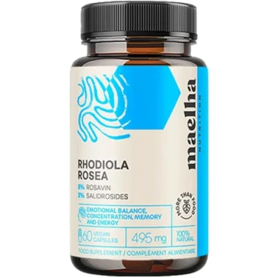 Afbeelding van Rhodiola Rosea Adaptogen 60 capsules 5% rosavin 3% salidroside 100% Natuurlijk