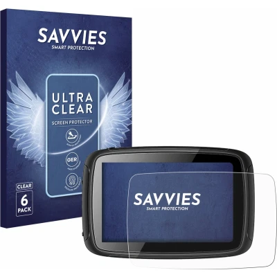 Afbeelding van Savvies Screenprotector voor Elebest Carplay C650 5&quot; Folie Beschermfolie transparant (6 Stuks)