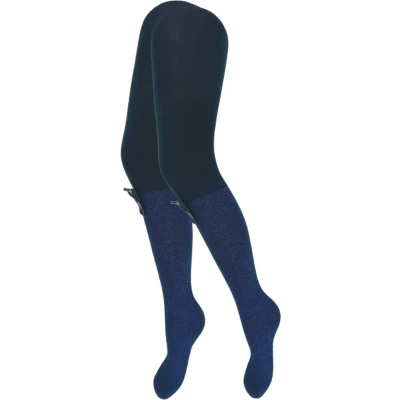 Afbeelding van Kindermaillot Glitter Strik Marineblauw Maat 98/104