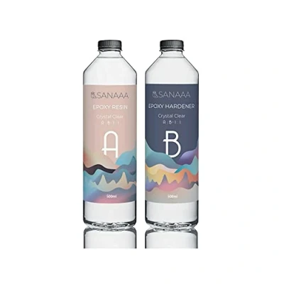 Afbeelding van SANAAA Craft Heldere Harde Epoxyhars voor Gieten 1000gr 1:1 Verhouding Kristalheldere Harscoating Tumbler Hout, Bar, Tafel, Sieraden Maken, Ambachtelijke Decoratie(1000gr)