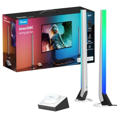 Afbeelding van Govee Gaming Smart Light Bars H6047 LED tafellamp 24 W Wit, Zwart