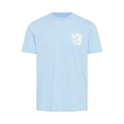 Afbeelding van Blend Bhjafon Tshirt print, Heren, Maat: Large, Blue bell