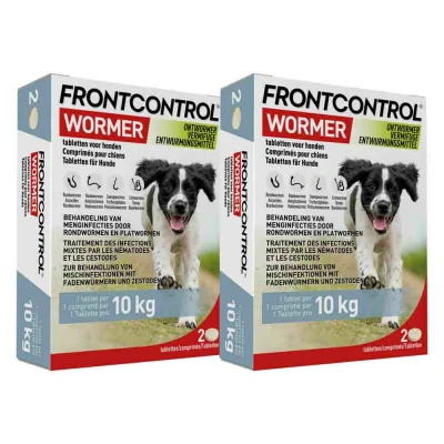Afbeelding van 2x Frontcontrol Wormer Ontworming tabletten Hond 2