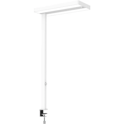 Afbeelding van Mauljuvis Led klemlamp, dimbaar, innovatieve werklamp met klemvoet voor op kantoor, energiebesparende en comfortabele lamp tafelklem 4000 K kleurtemperatuur, wit