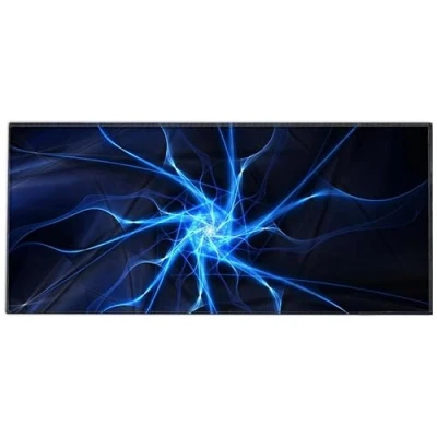 Afbeelding van Silent Monsters Muismat Grootte XX Large (90 x 40 cm), Mouse Pad Design: Bliksem, Genaaide Rand, voor Bureau en Gaming, Mousepad Antislip rubberen basis