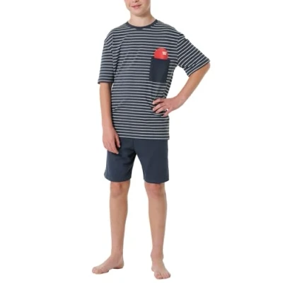 Afbeelding van Schiesser SET Pyjama voor kinderen, Maat: 140, Graphit