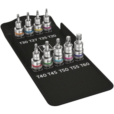 Afbeelding van Wera 8767 C HF 1 Zyklop 9 delige bit doppenset torx 1/2&quot;