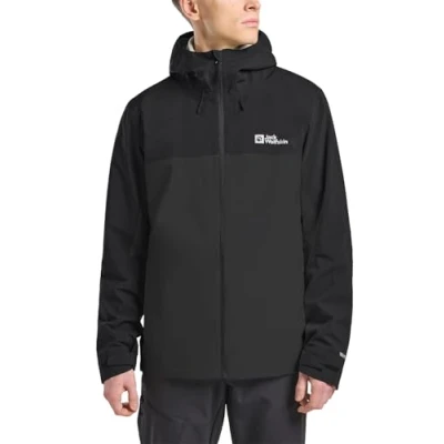 Afbeelding van Jack Wolfskin Weiltal Regenjas, Heren, Maat: Small, Phantom