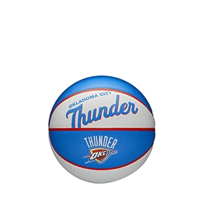 Afbeelding van Wilson MINI basketbal Team RETRO, OKLAHOMA CITY THUNDER, outdoor, rubber, maat: