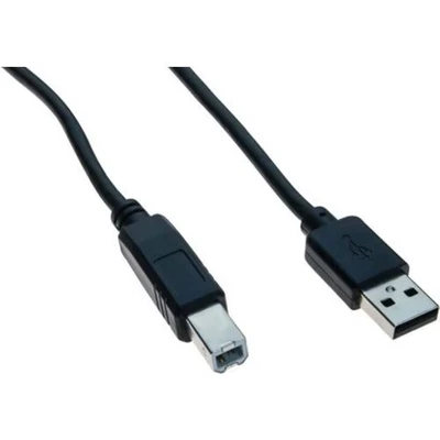 Afbeelding van USB 2.0 kabel type A en B zwart 5 m