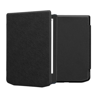 Afbeelding van kwmobile E reader hoesje geschikt voor Pocketbook Verse / Pro Color Vivlio Light HD hoes flip case met magnetische sluiting Ereader cover in zwart