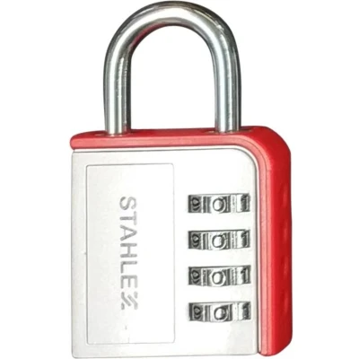 Afbeelding van Stahlex Hangslot met Cijfercode Aluminium 85 mm 4 Cijferige Combinatie