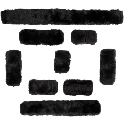 Afbeelding van Premiere Set Artificial Fur voor halster Full Zwart
