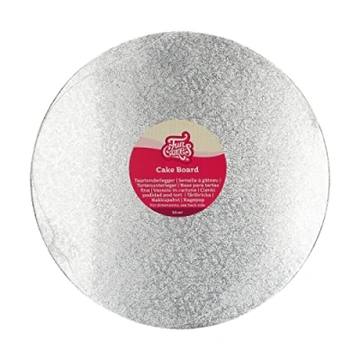 Afbeelding van FunCakes Cake Board Rond Zilver Ø30,5 cm Taartonderlegger Taartkarton