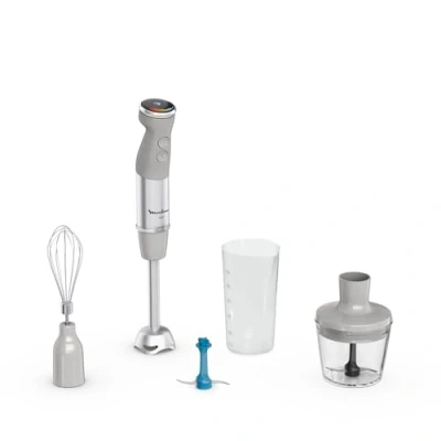 Afbeelding van Moulinex Quickchef+, staafmixer, technologie met Powelix messen, vermogen 1000 W, mixer snelmix en stille modus, vaatwasmachinebestendig, DD67EB