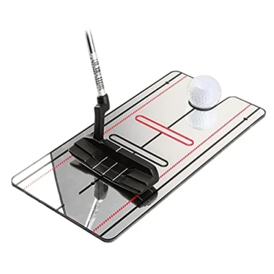 Afbeelding van BTSEURY Golf Putting Alignment Spiegel, Putter Spiegel Houding Corrector Training Aid Voor Beginners